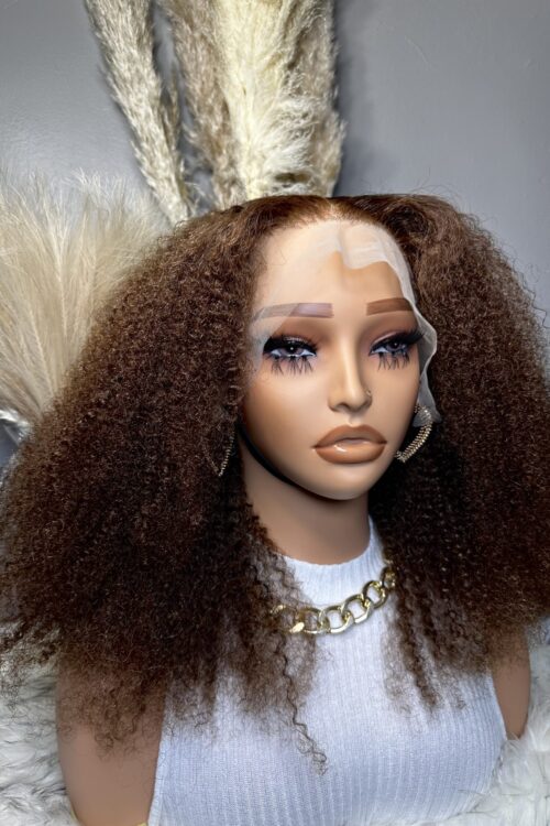 KELLY 16’’ Afro Marron Human Hair