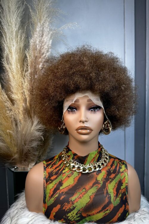 CÉLYNE 8’’ Afro 1b/Marron Human Hair