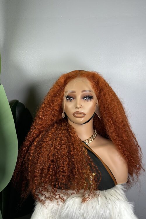 SAVAGE – 24’’ CHEVEUX HUMAINS CURLY COULEUR ORANGE / 350