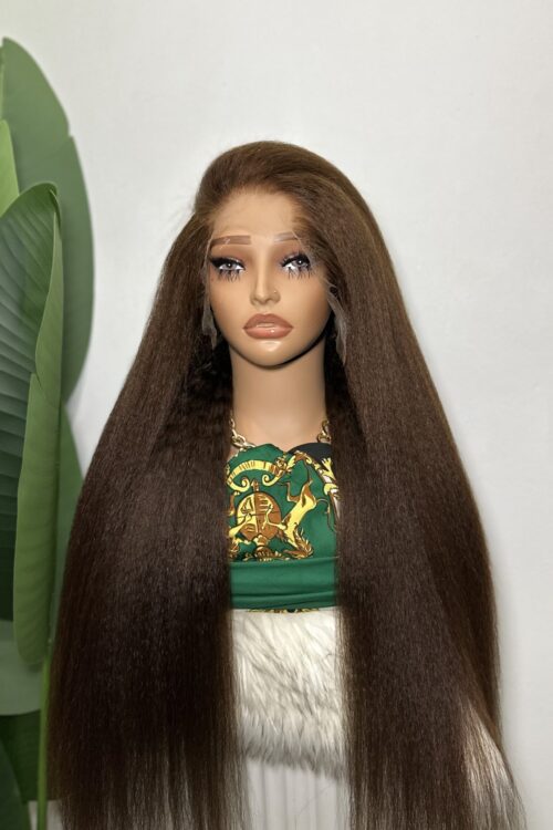 SOPHIANE – 30’’ PERRUQUE KINKY YAKI RAW HAIR VIETNAMIEN COULEUR MARRON