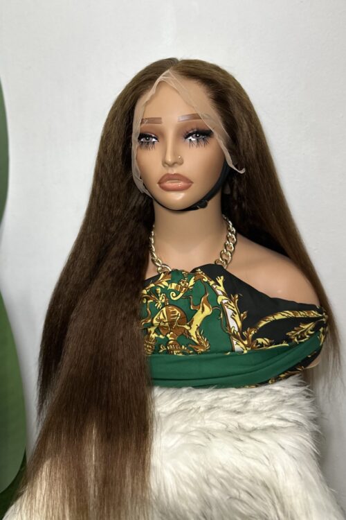 JOLIETTE – 22’’ PERRUQUE KINKY YAKI 100% CHEVEUX HUMAINS