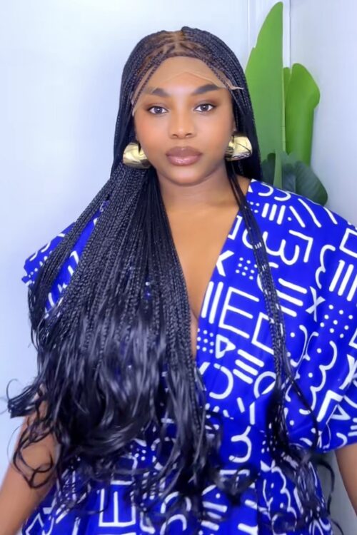 LYA – PERRUQUE EN TRESSE FRENCH CURLY- 1B