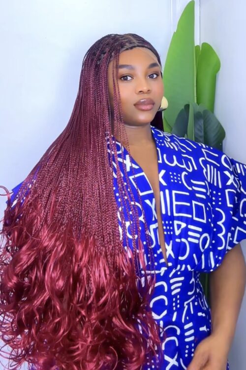 MÉFIAA – PERRUQUE EN TRESSE FRENCH CURLY- 99J