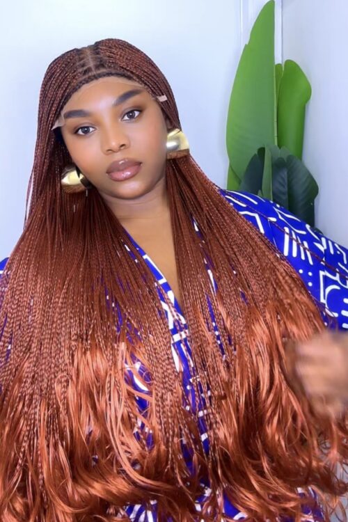 DALYA – PERRUQUE EN TRESSE FRENCH CURLY-GINGER