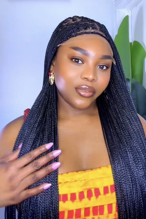 LENIA – PERRUQUE EN TRESSE DROITE FRONTAL- 1B