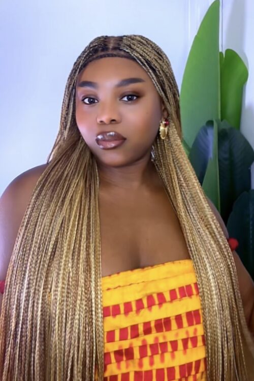 MYA – PERRUQUE EN TRESSE DROITE- PIANO